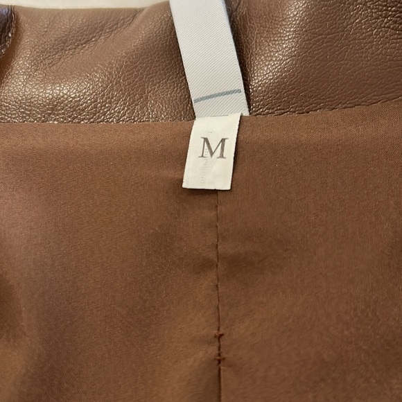 Faux Leather Blazer: NWOT - Picture 4 of 7